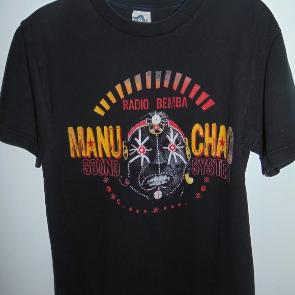 MANU CHAO Rare Radio Bemba T-Shirt Concert Tour 2010 Sound System Mano Negra S - Picture 11 of 11
